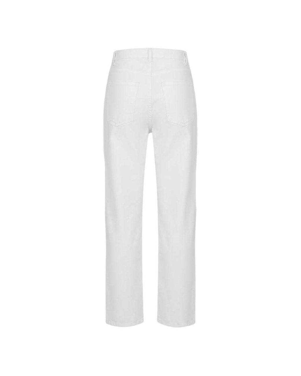 Rohe White Rohe Optic Cotton Trousers