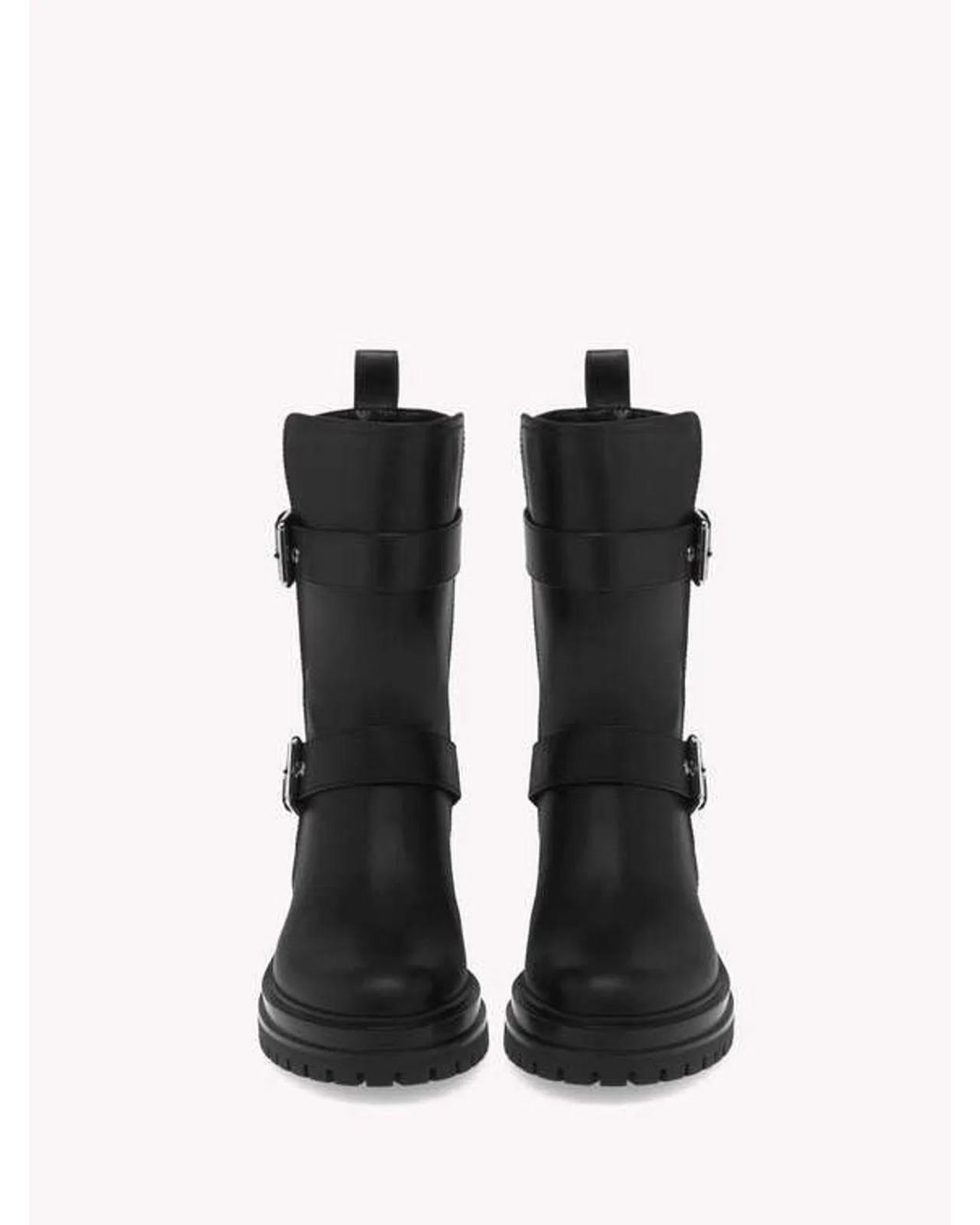 Gianvito Rossi Black Thiago Biker Bootie