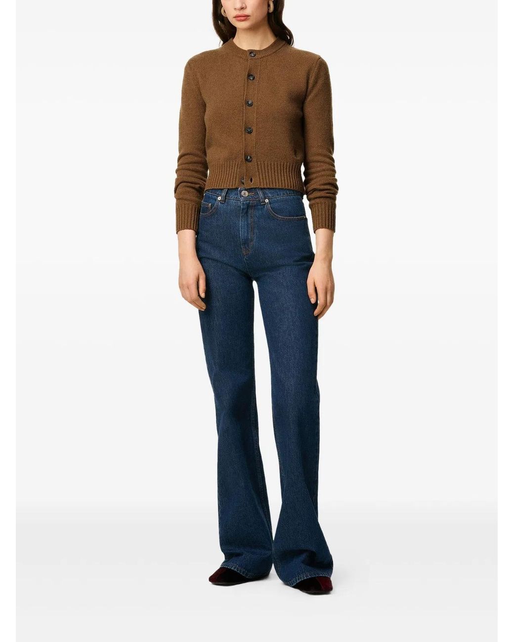 AMI Blue Flared Jeans