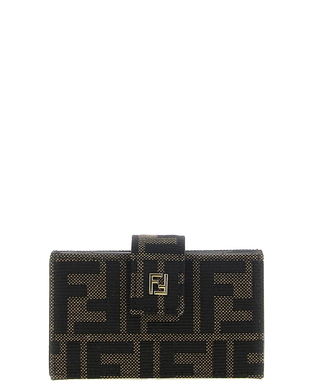 Fendi Black Polyester Cardholder