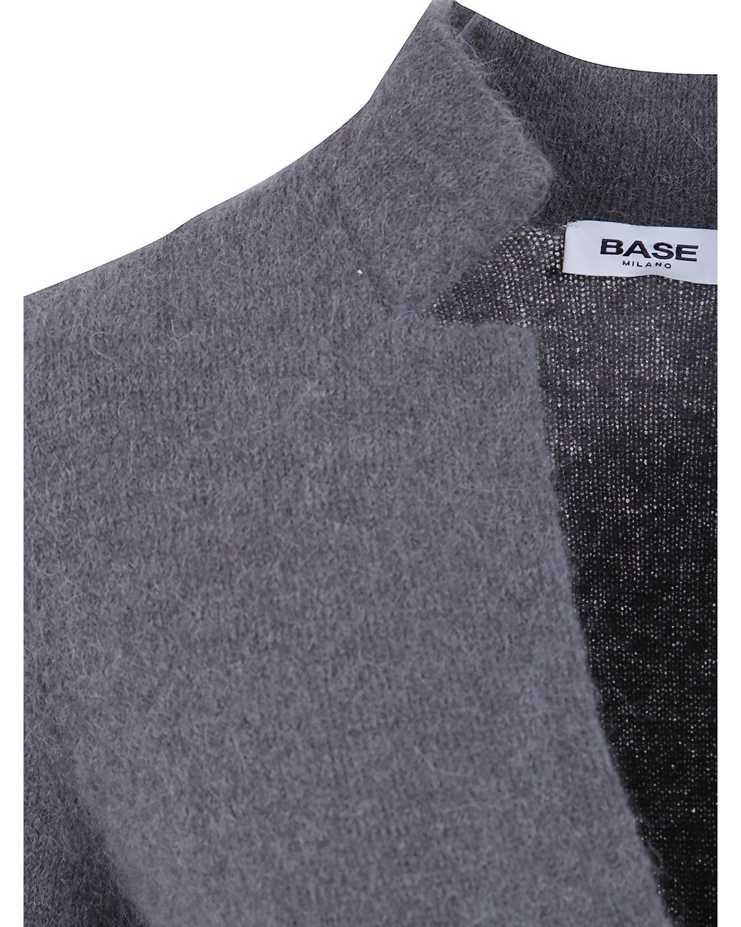 Base London Blue Single Breasted Knitted Jacket