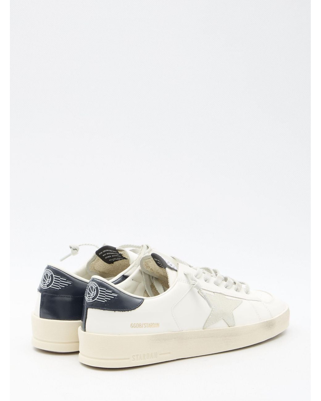 Golden Goose Deluxe Brand White Stardan Sneakers for men
