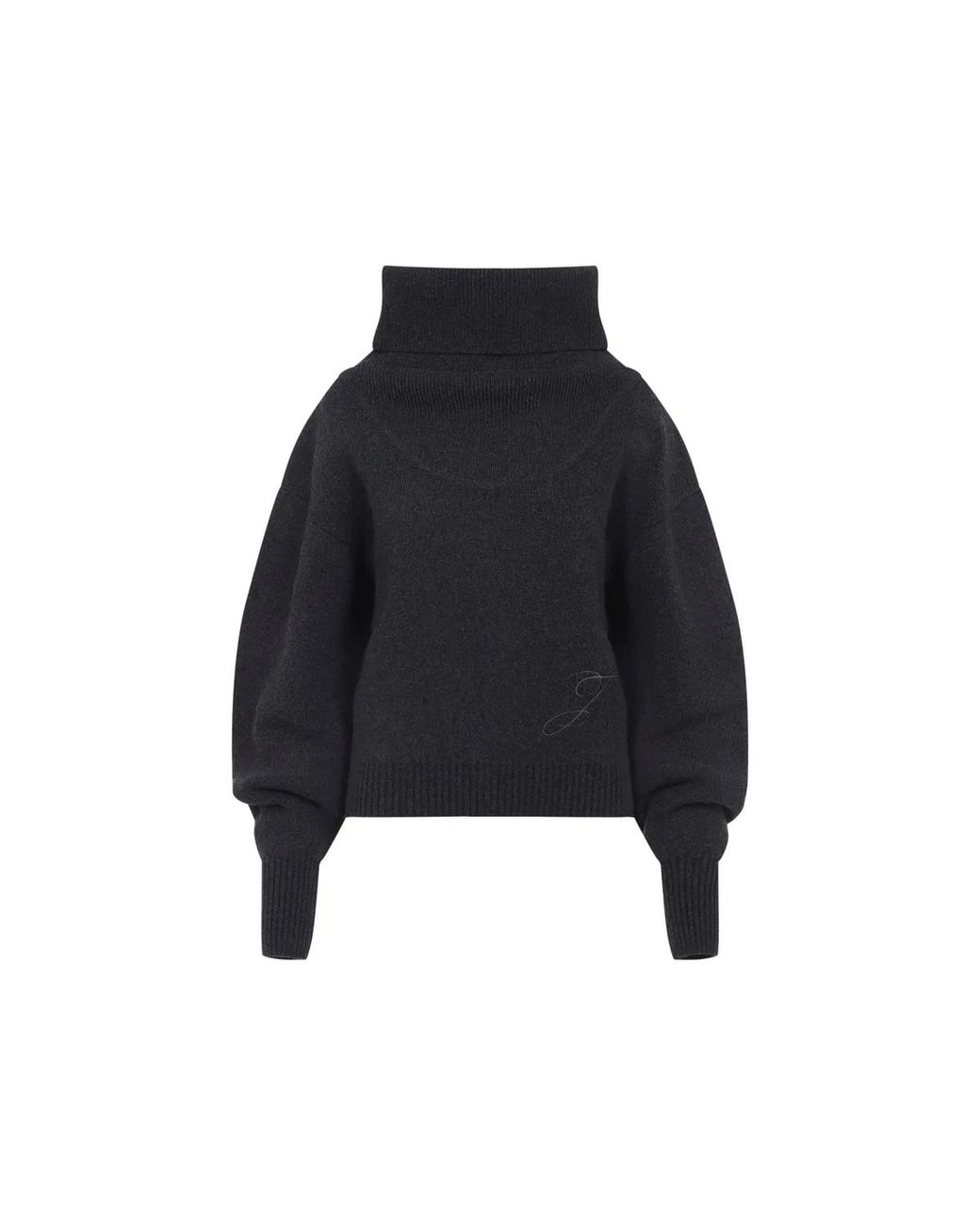 Jacquemus Blue Dark Virgin Wool La Maille Pallone Pullover
