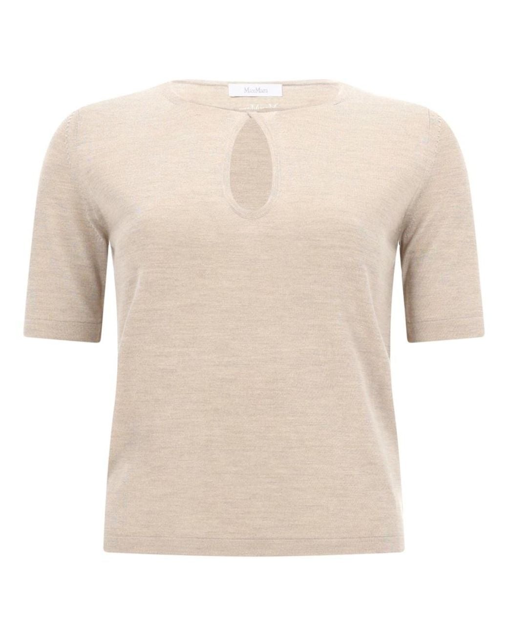 Max Mara White Silk Top