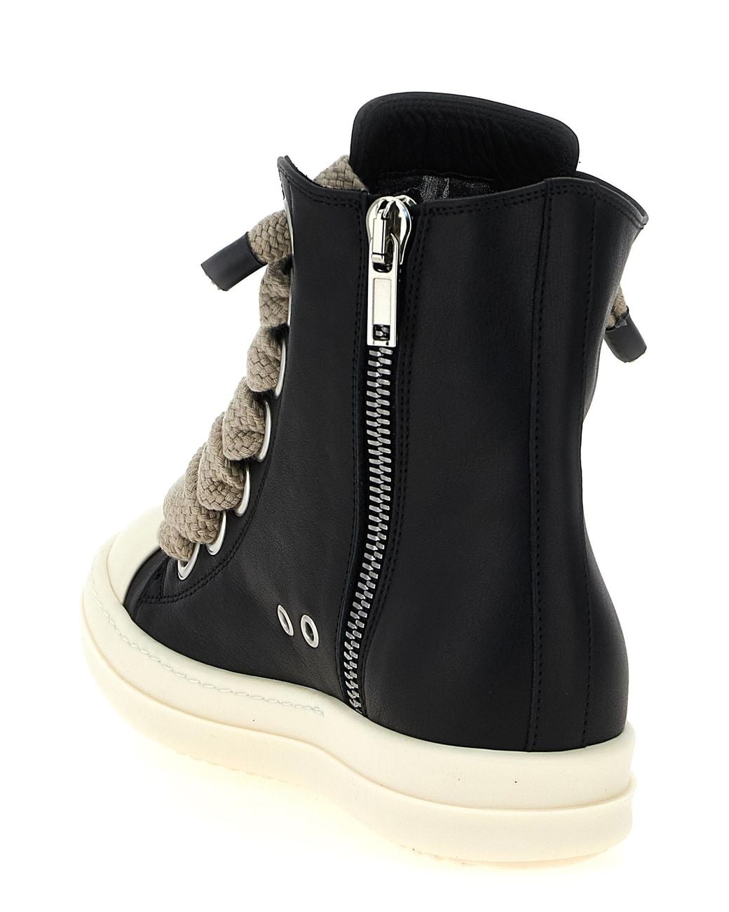 Rick Owens Black 'Jumbolace Sneaks' Sneakers