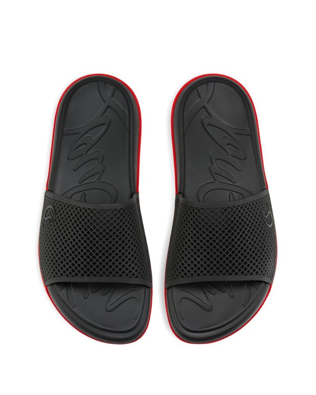 Christian Louboutin White Easy Breezy Slides for men