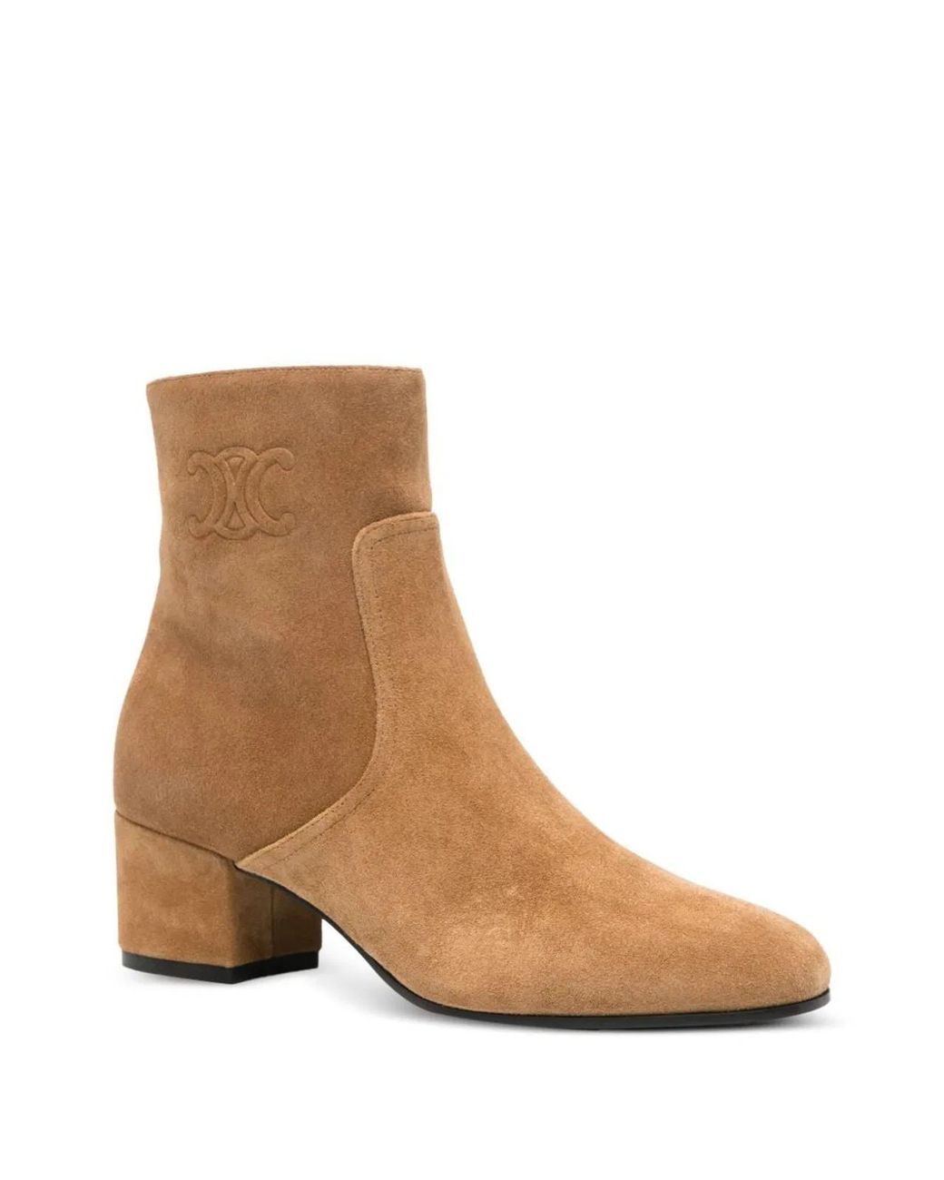 Céline Brown Suede Ankle Boots