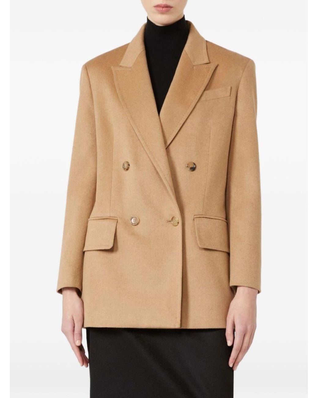 Max Mara Natural Olimpia Double-Breasted Blazer