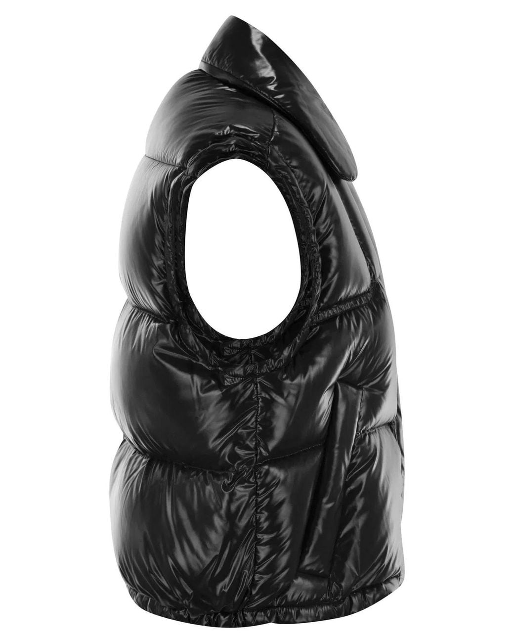 Fay Black 3-Hook Down Waistcoat