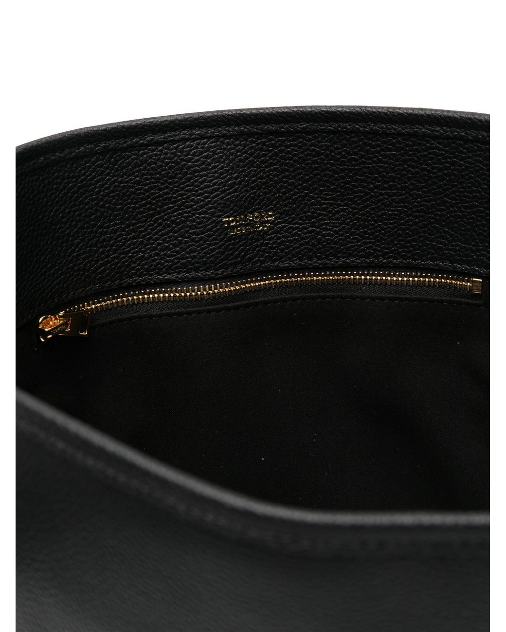 Tom Ford Black Mini Bucket Drawstring Handbag