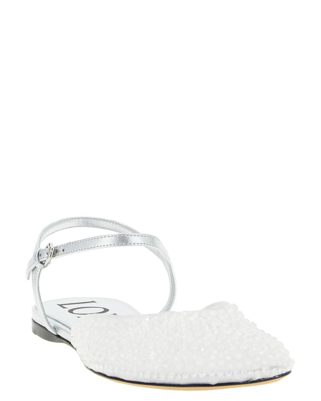 Loewe White Polyamide Ballet Flats
