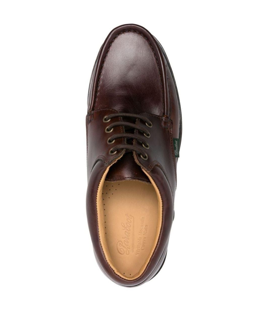 Paraboot Brown Thiers Boat Shoes for men