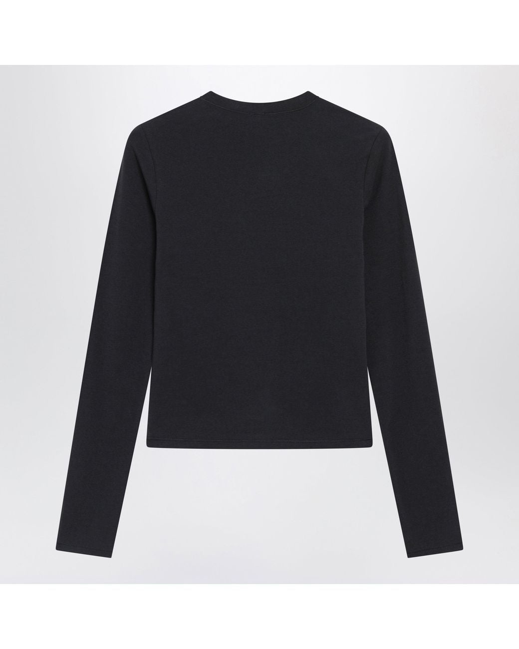 Skims Black Sculpting Mini Crew-Neck Long-Sleeve T-Shirt