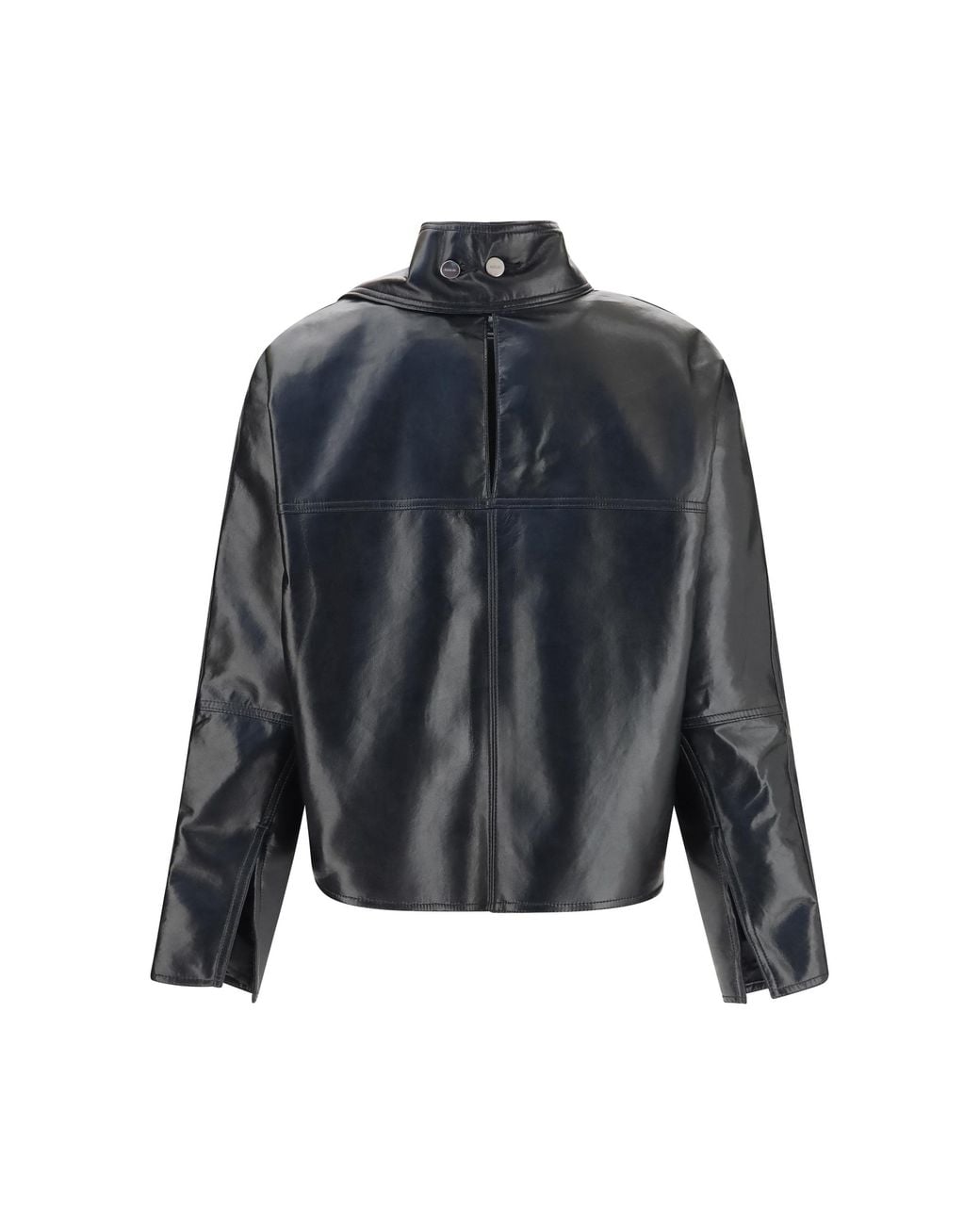 Agolde Gray Kembra Recycled Leather Top