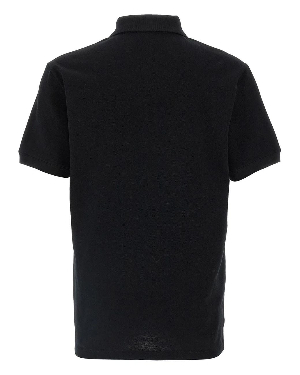 McQueen Black Logo Embroidery Polo Shirt for men