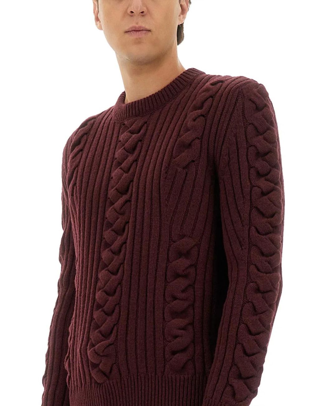McQueen Purple Wool Sweater for men
