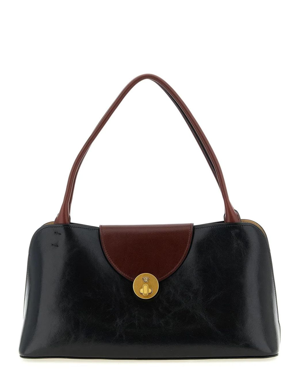 Versace Black 'Vivian' Medium Shoulder Bag