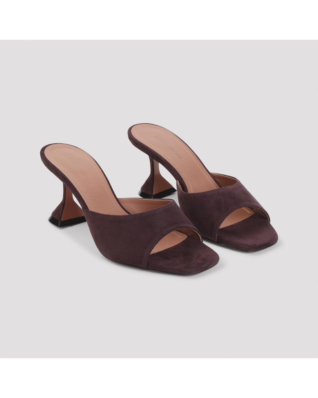 AMINA MUADDI Brown Merlot Lupita 70 Slippers