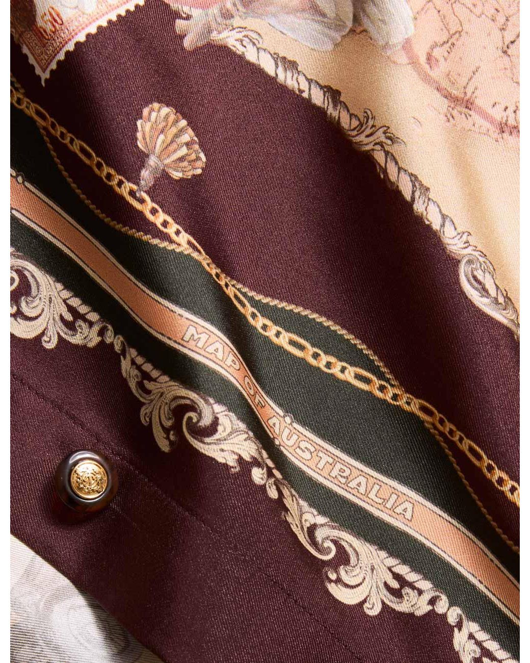 Zimmermann Brown Valiant Twill Shirt