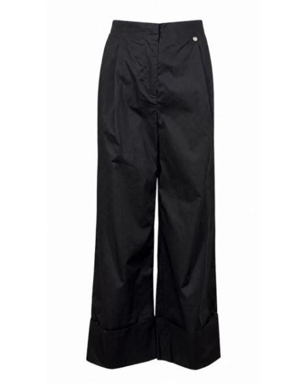 Liu Jo Black Cotton Trousers