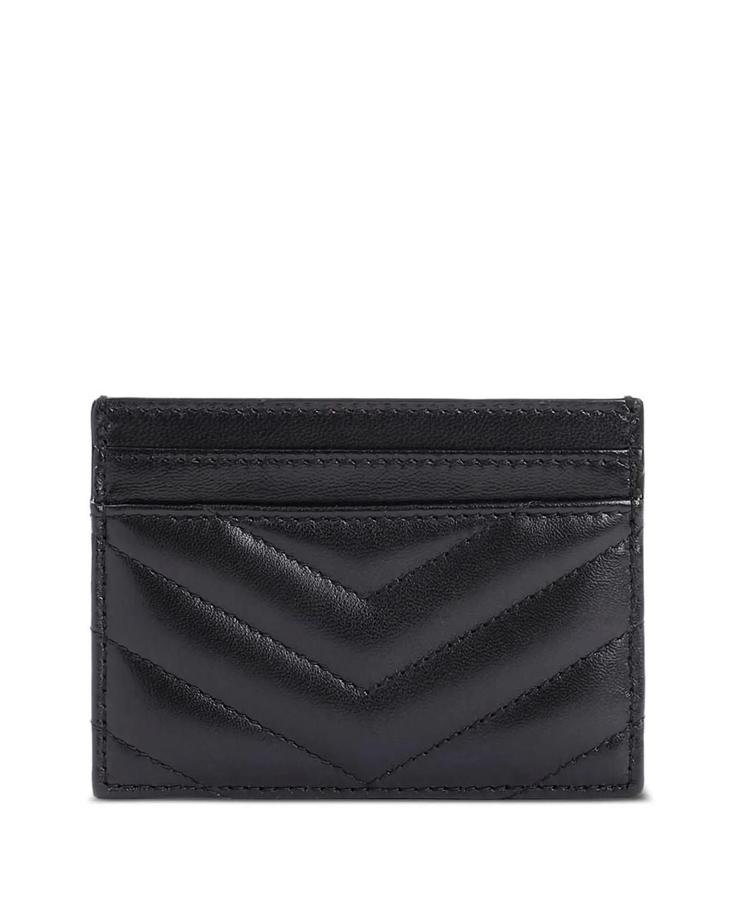 Saint Laurent Black Cassandre Leather Wallet