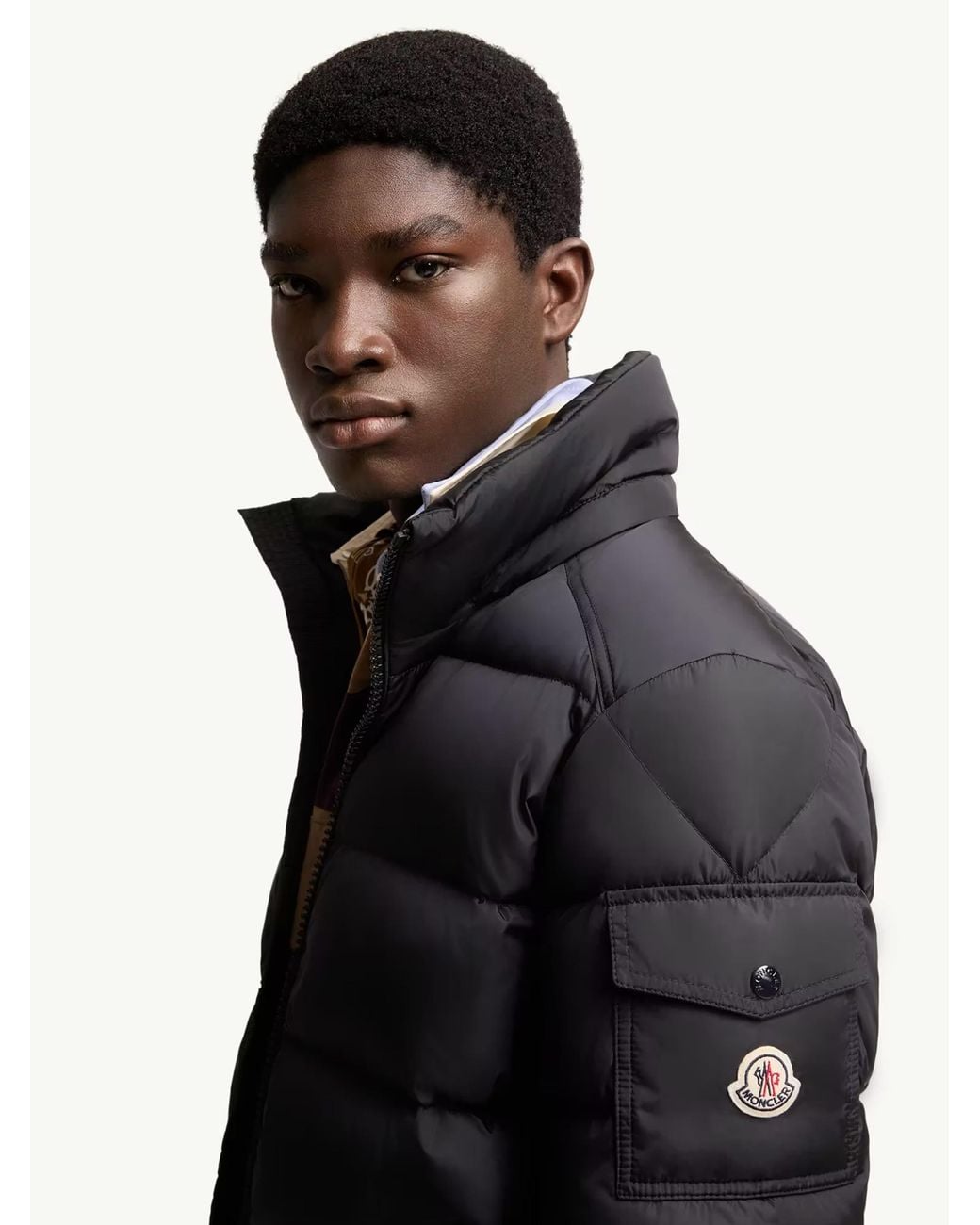 Moncler Black Maya Quilted Jacket for men