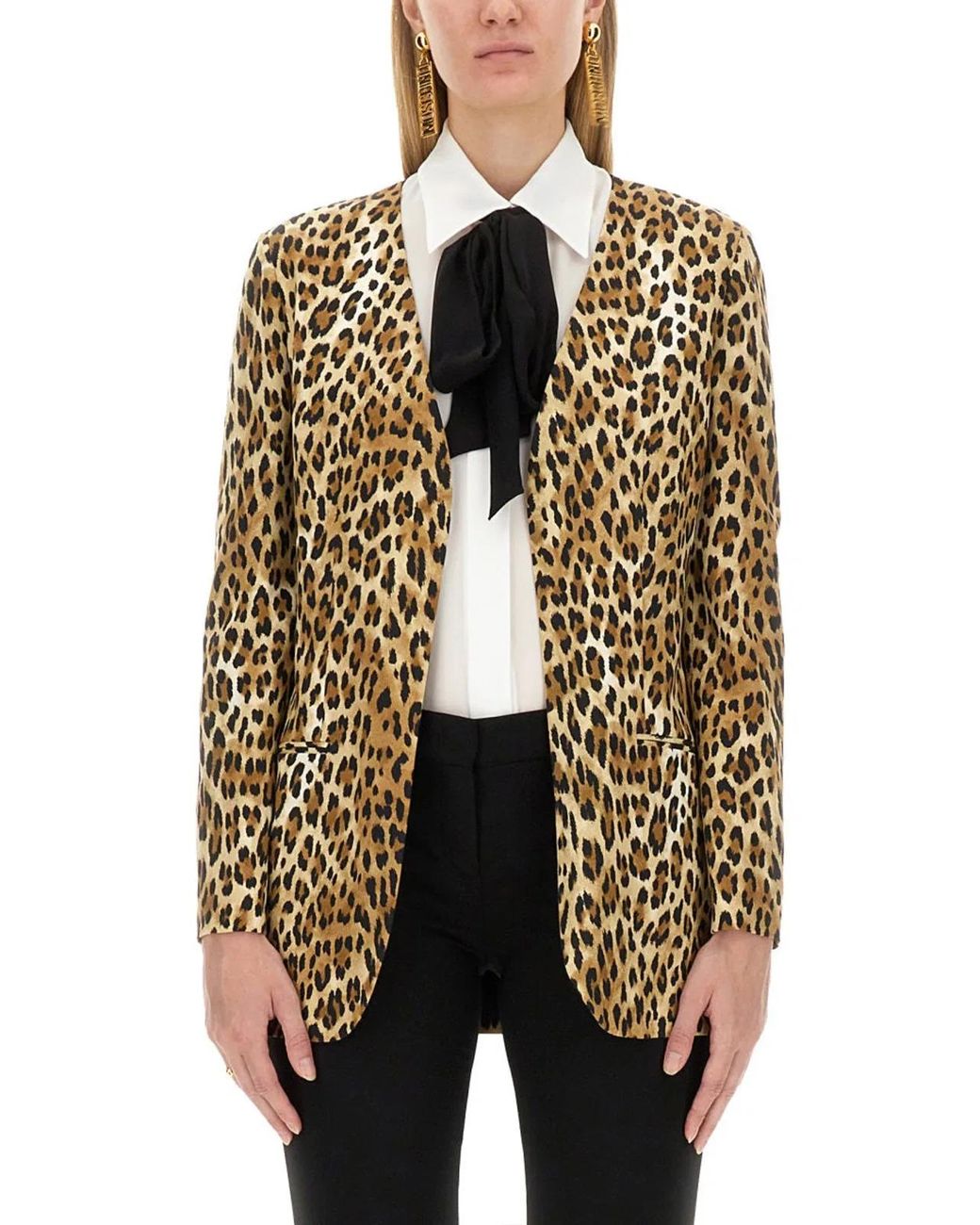 Moschino Multicolor Jacket With Animal Pattern