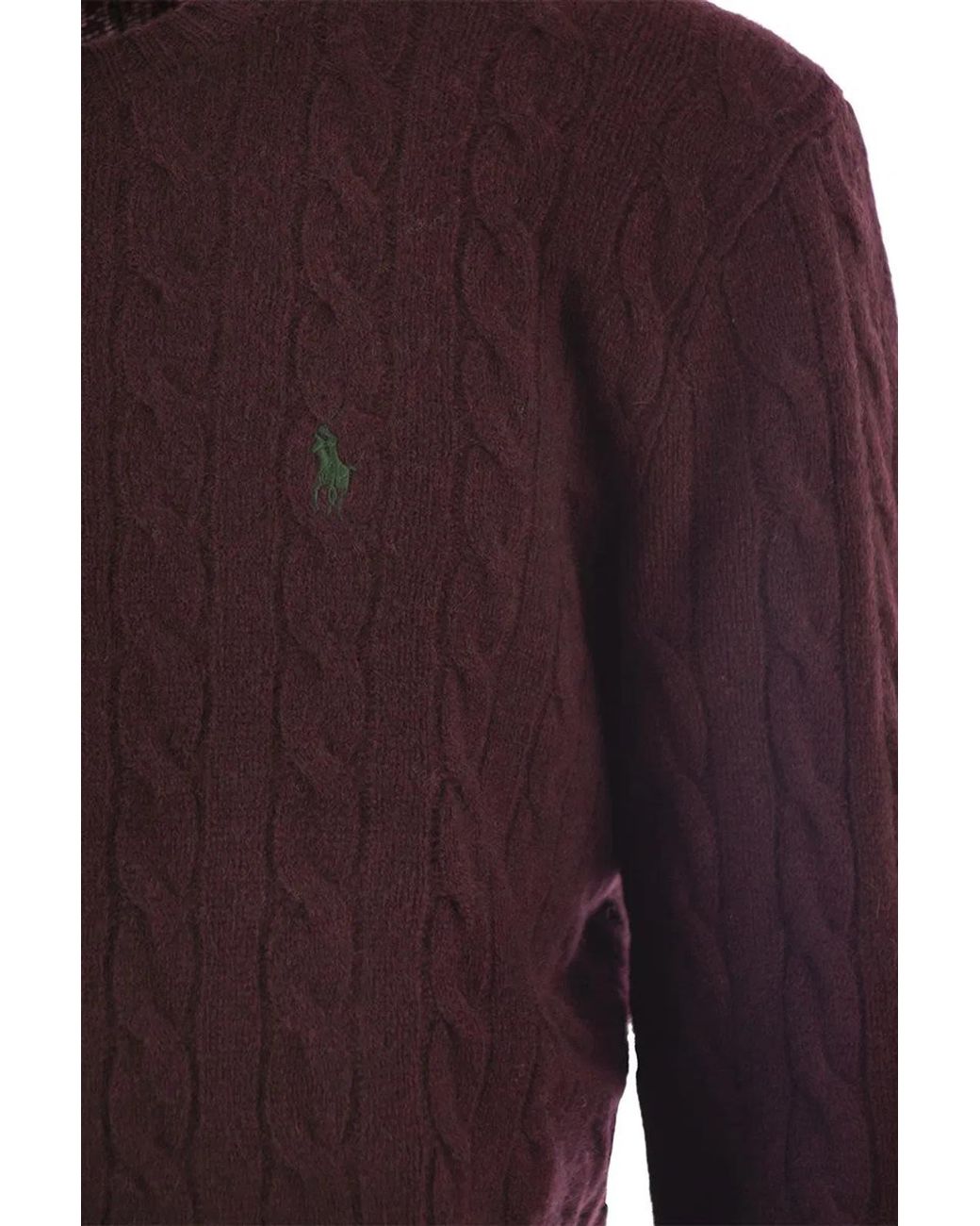 Polo Ralph Lauren Purple Wool And Cashmere Cable-Knit Sweater for men