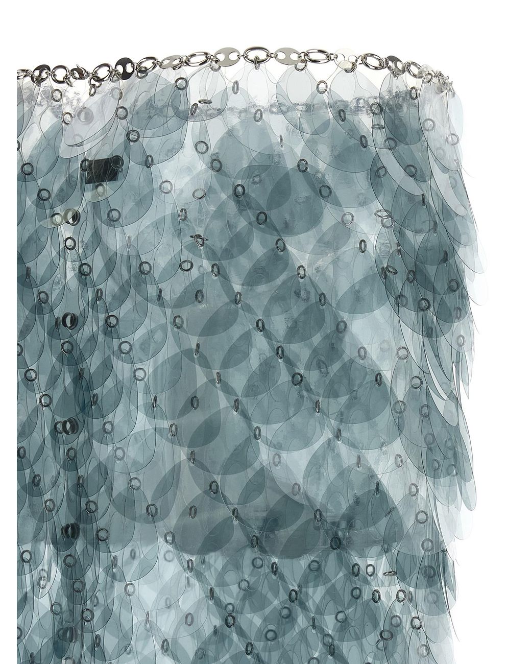 Rabanne Blue Bilics Fabric Skirt