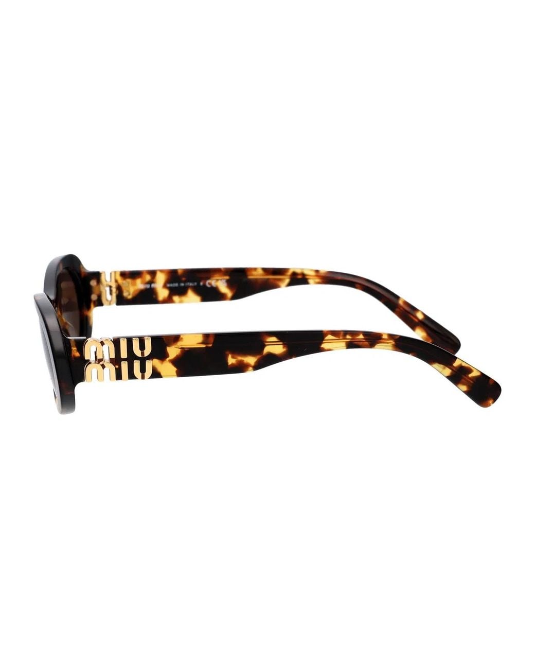 Miu Miu Brown Havana Acetate Sunglasses
