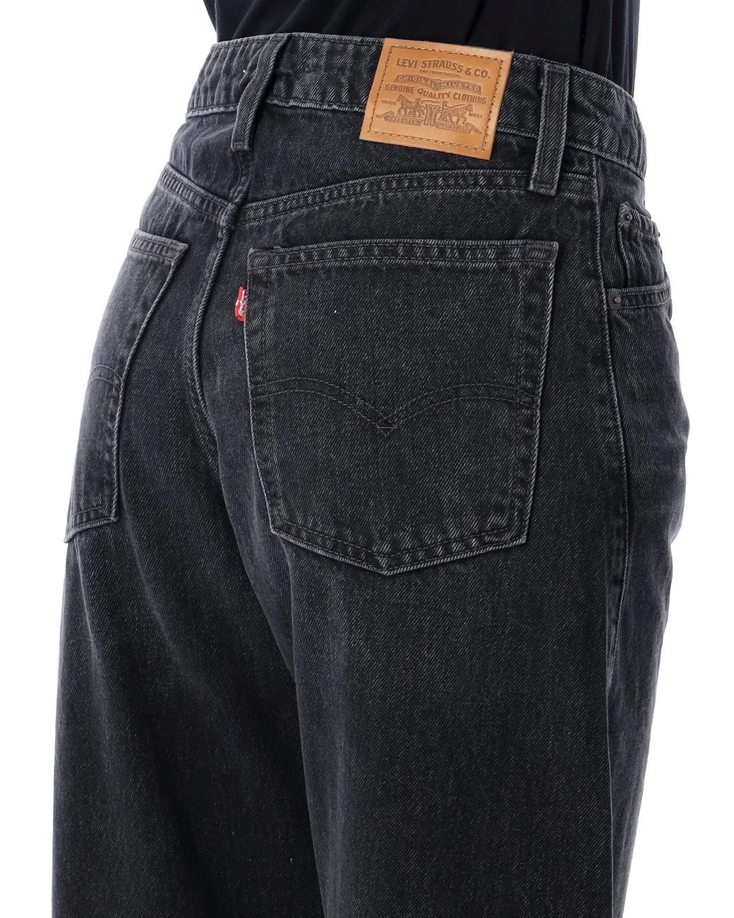Levi's Black Baggy Barrel Jeans