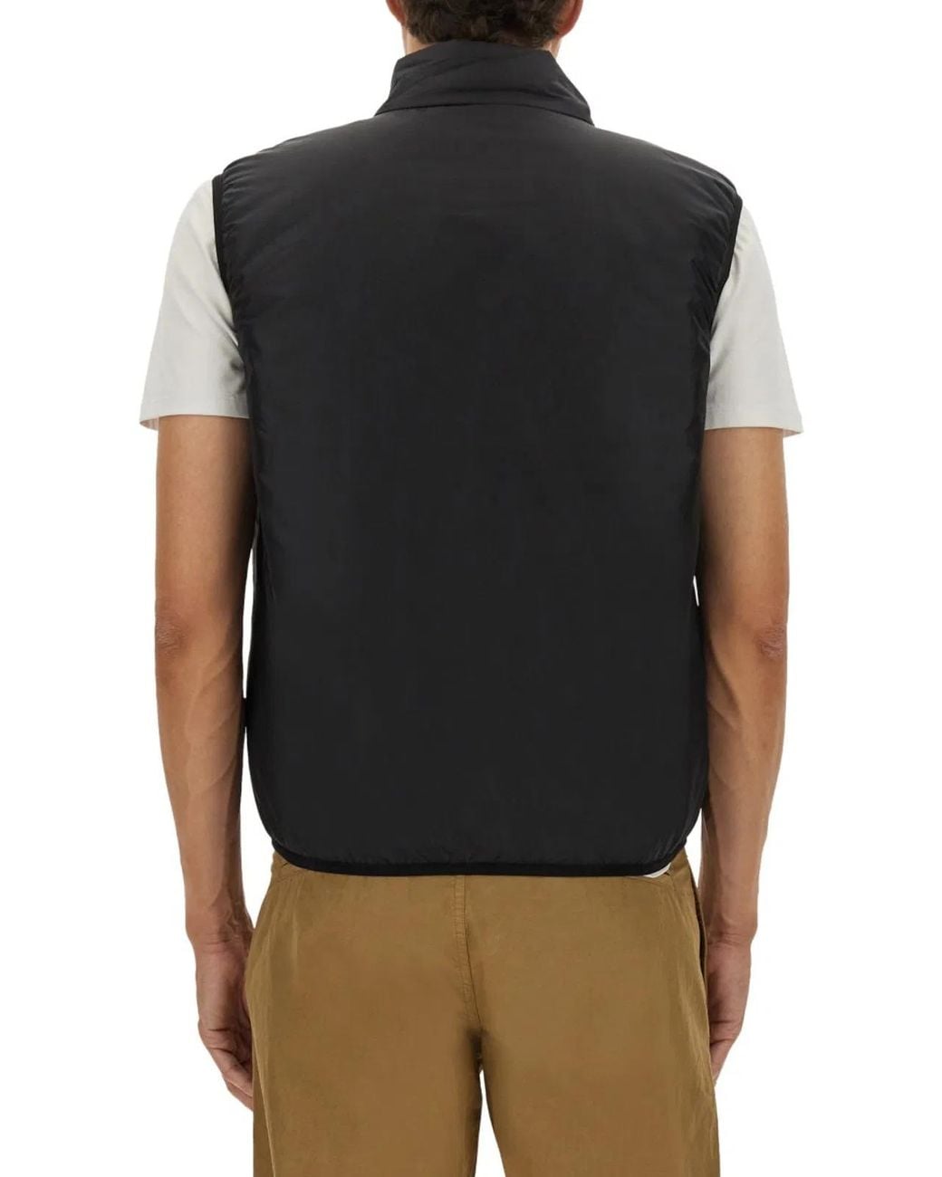 Aspesi Black Sleeveless Waistcoat Jil Waistcoats & Gilets for men