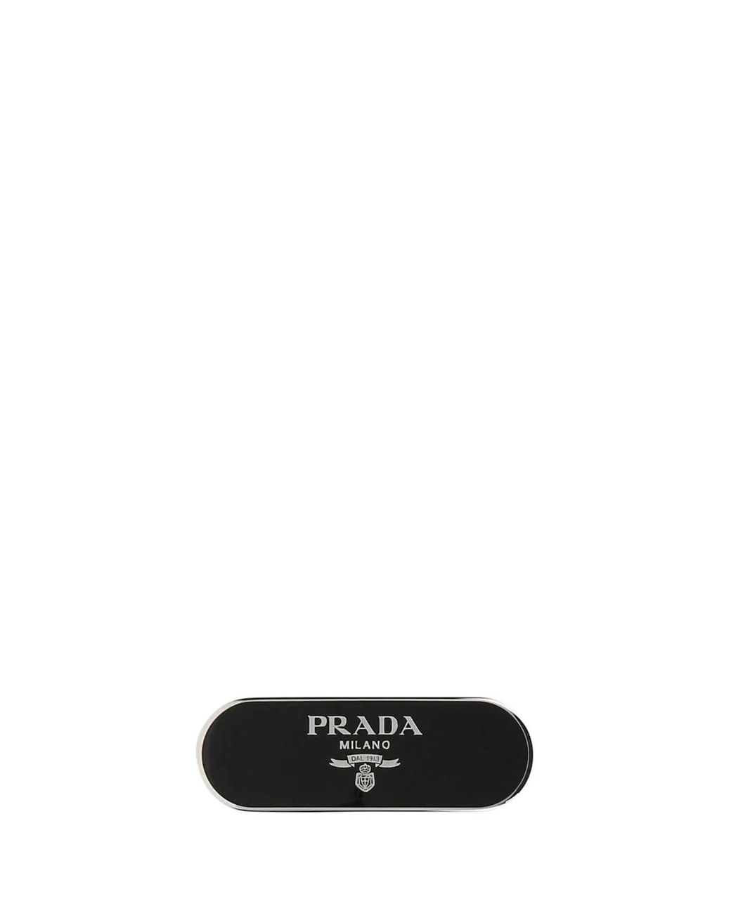 Prada Black Metal Hair Clip
