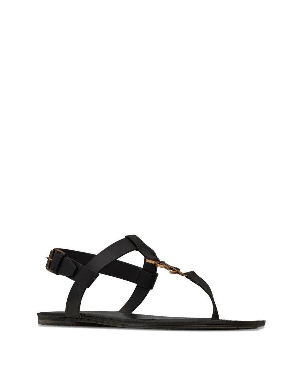 Saint Laurent Black Cassandra Sandal for men