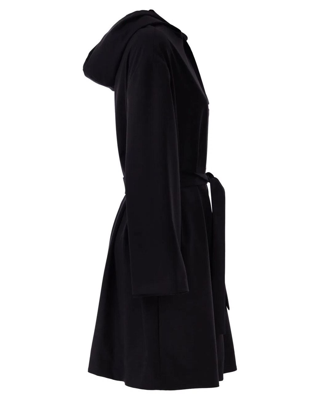 Herno Black Reversible Coat With Hood
