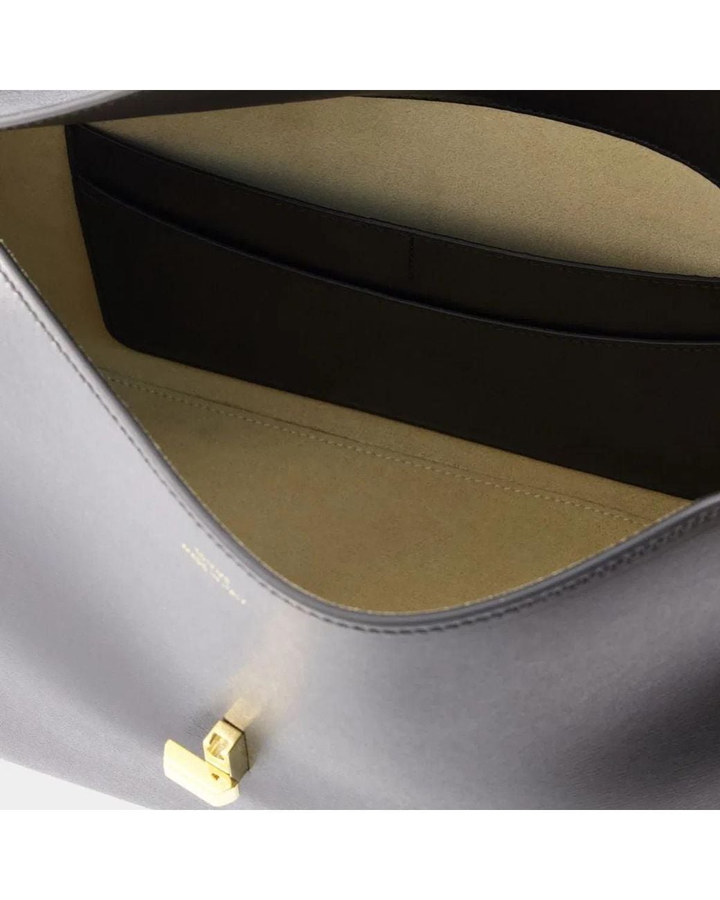 Totême Black T Lock Top Handle Bag
