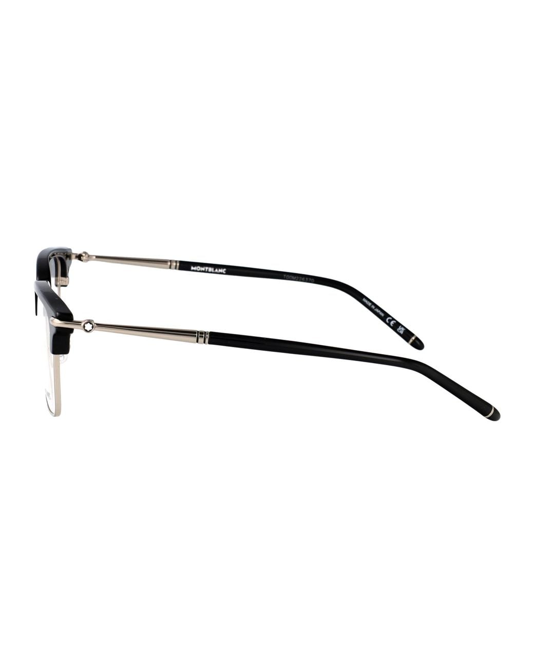 Montblanc Black Transparent Metal Glasses