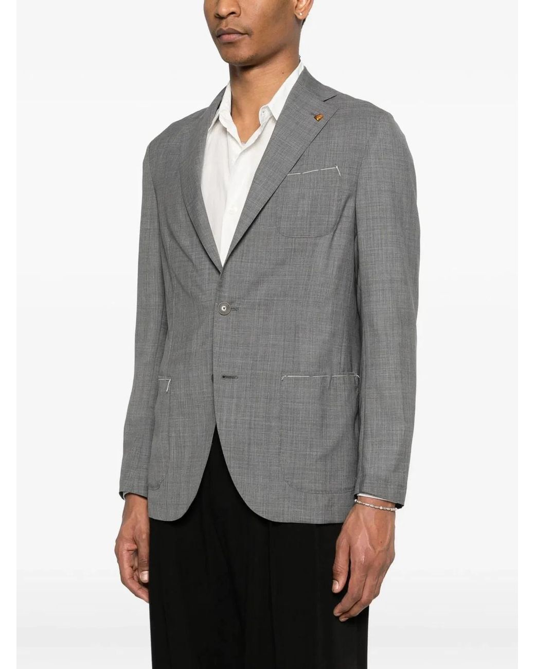 Latorre Gray 200 Virgin Wool Jacket for men