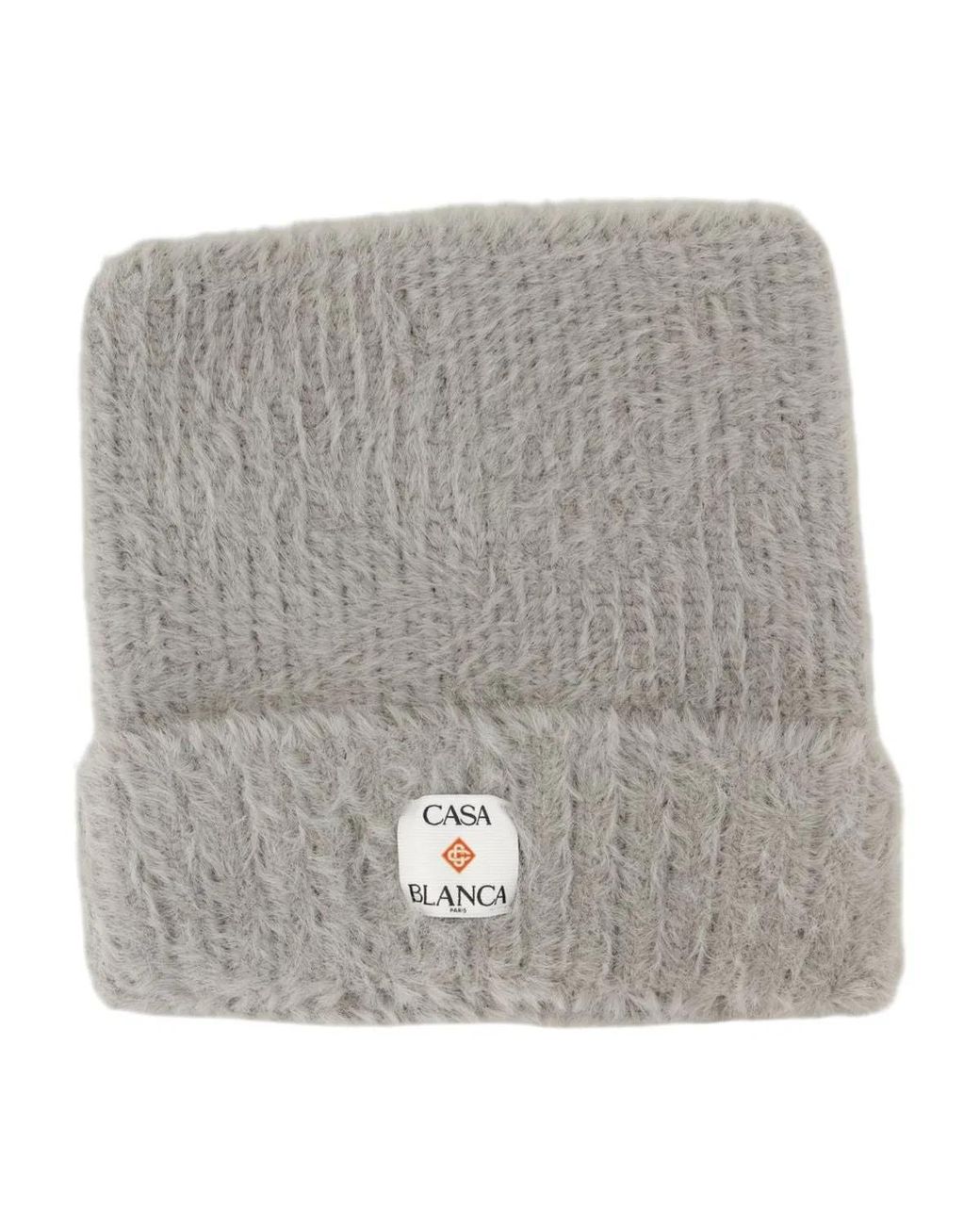 Casablanca Gray "Fluffy" Nylon Square Hat