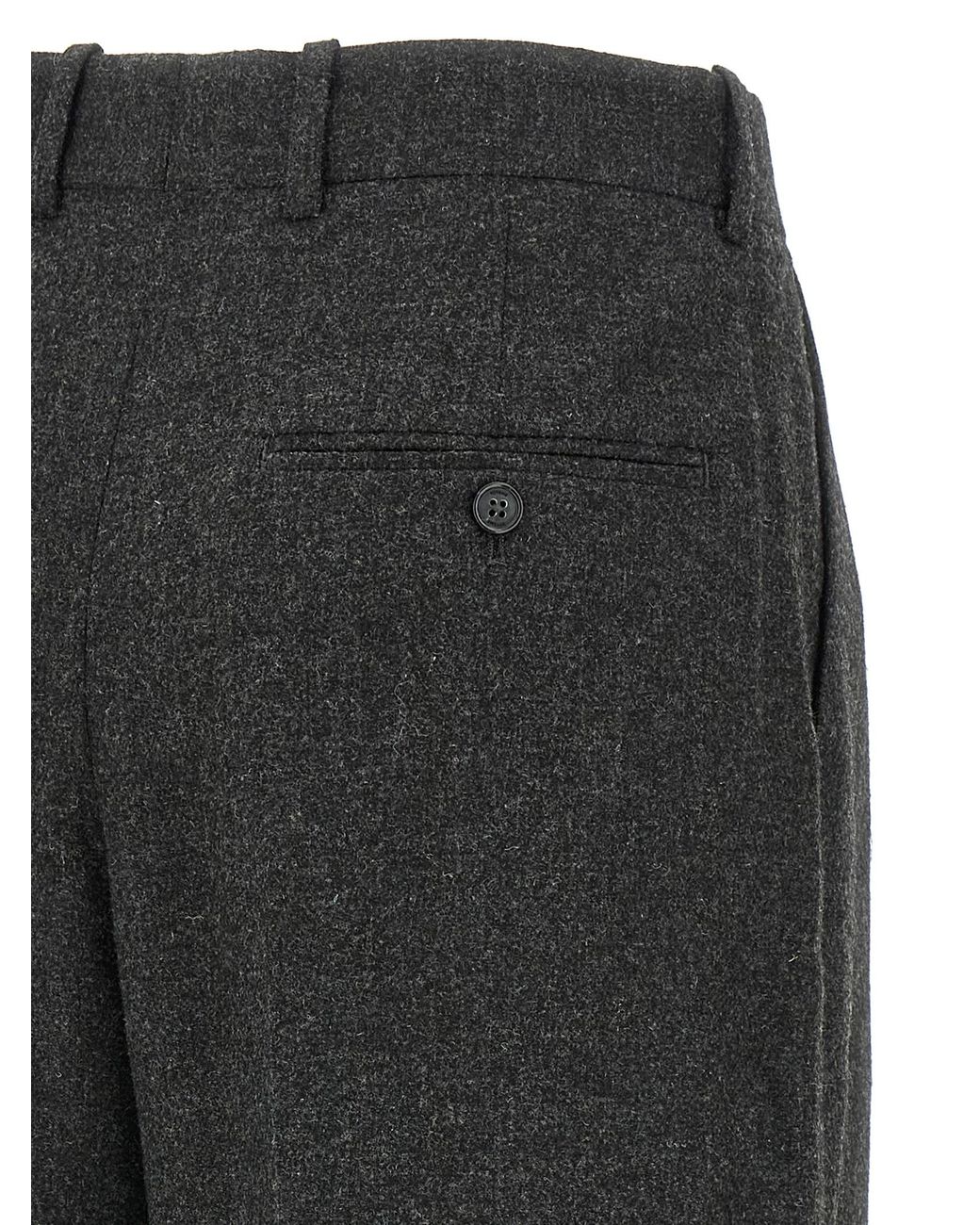Totême Black 'Wide Flannel' Pants