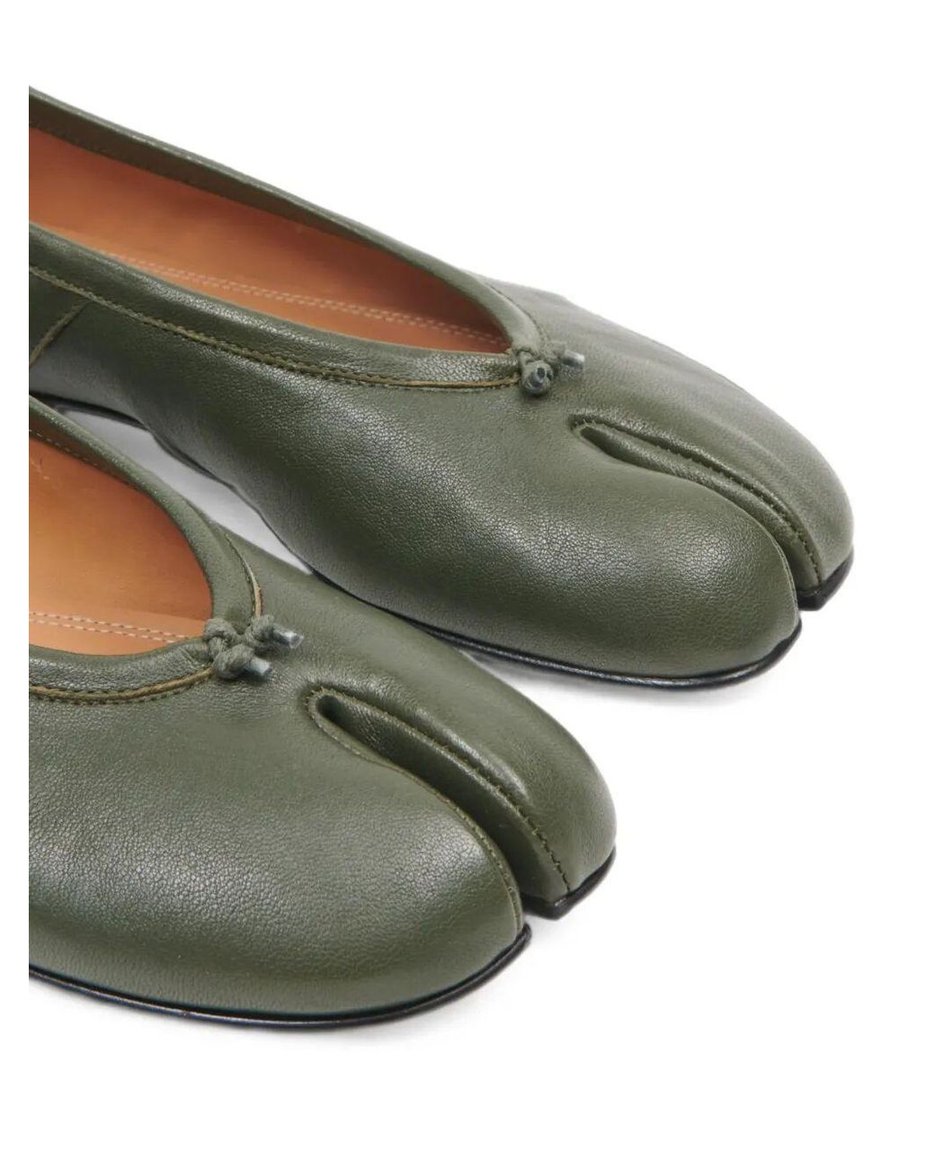 Maison Margiela Green "Tabi" Ballerina New