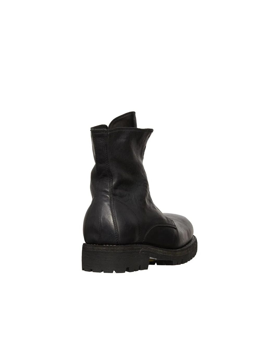 Guidi Black Stivale Allacciato for men