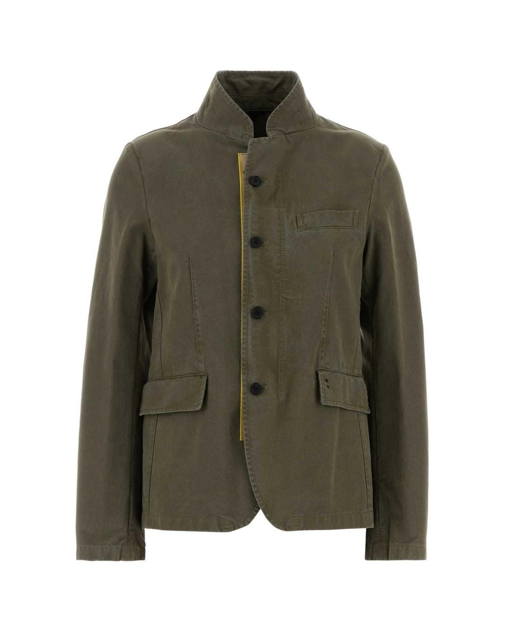 Fendi Green Army Cotton Drill Blazer
