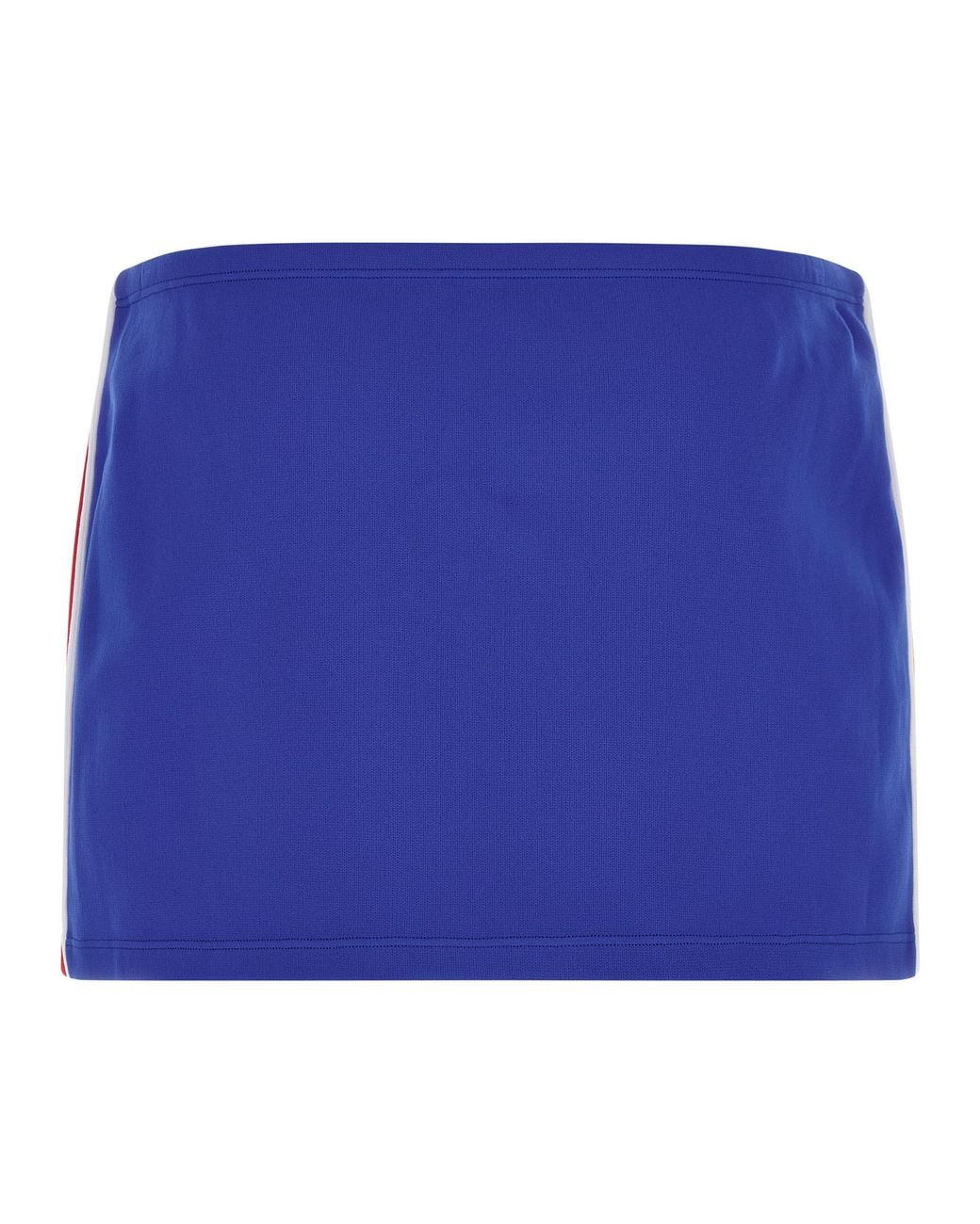Miu Miu Blue Logo Embroidery Skirt