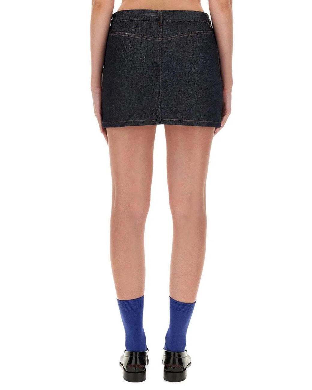 A.P.C. Blue Mini Skirt