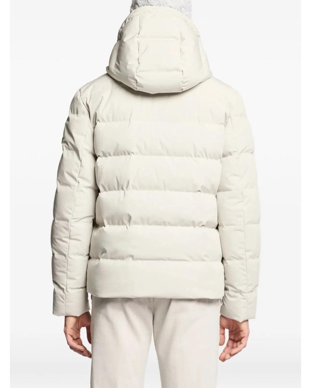 Fay Natural Polyamide Polyester Elastane Jacket for men