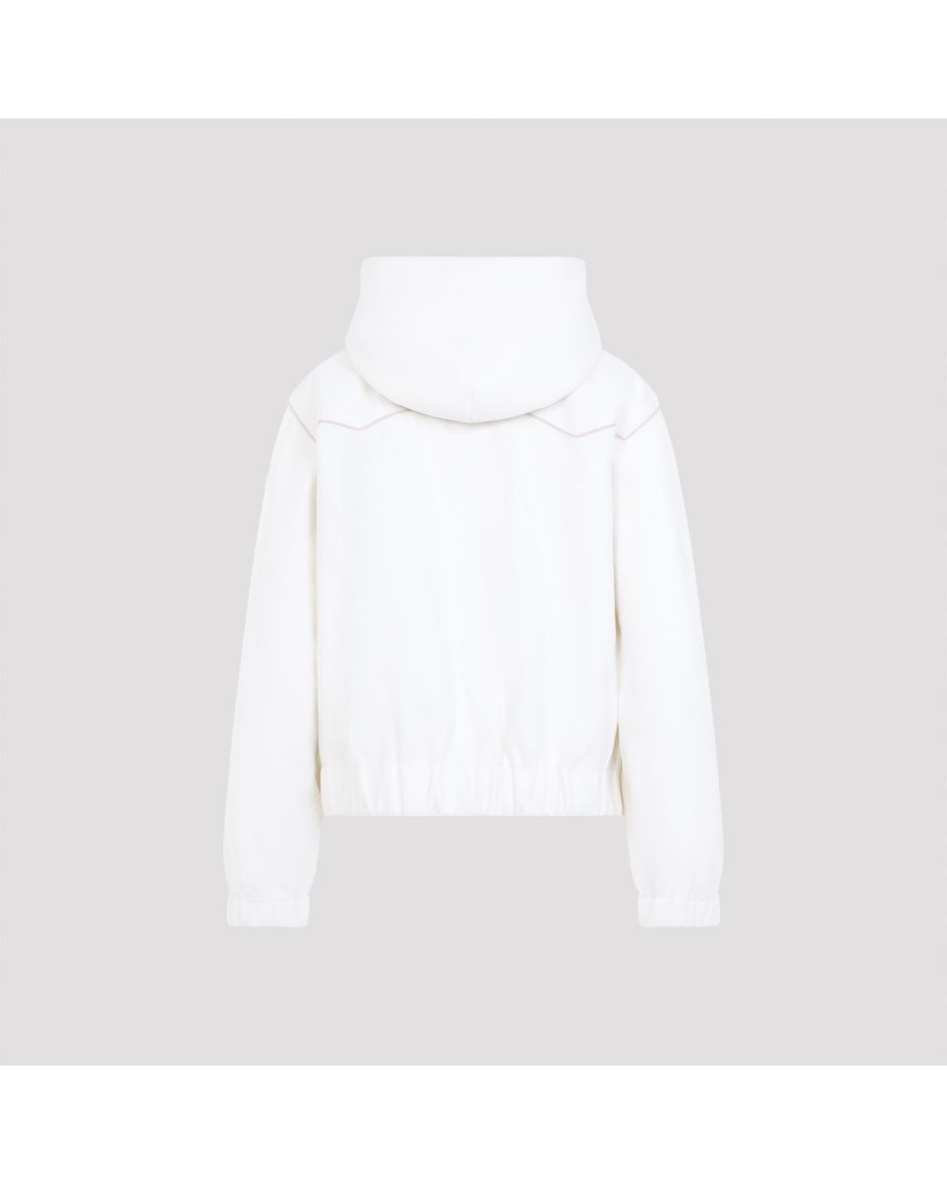 Moncler White Hoodie Sweater