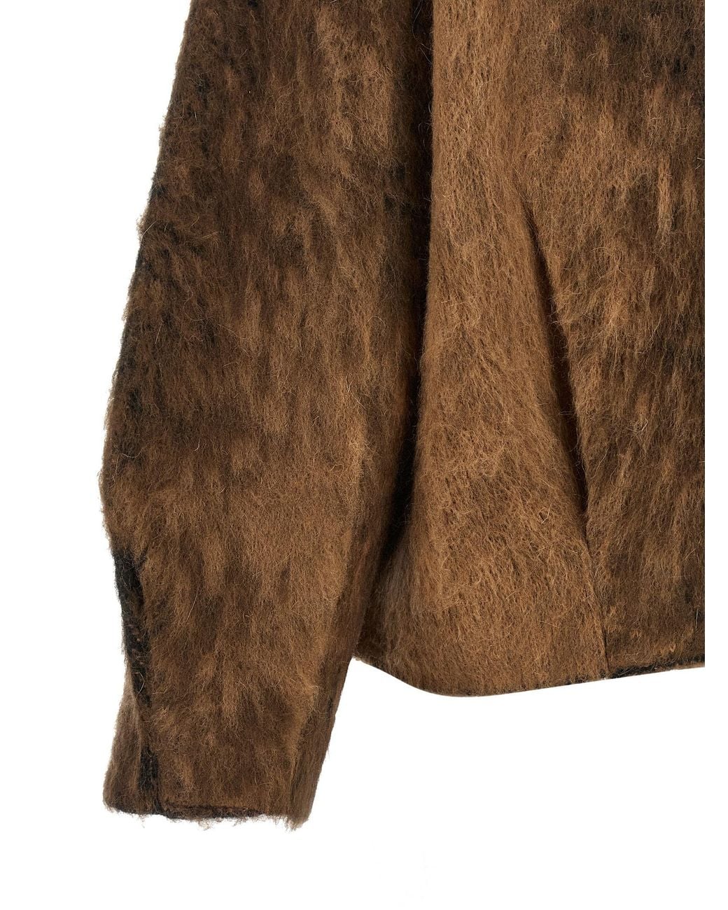 Nude Brown Wool And Mohair Jacket