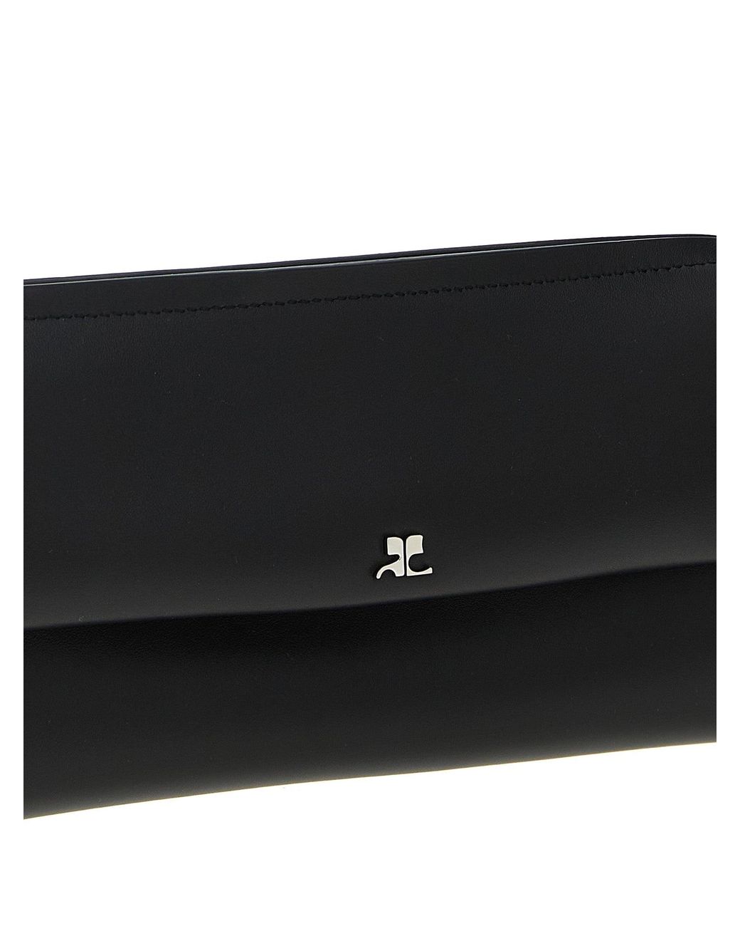 Courreges Black Wrist Clutch