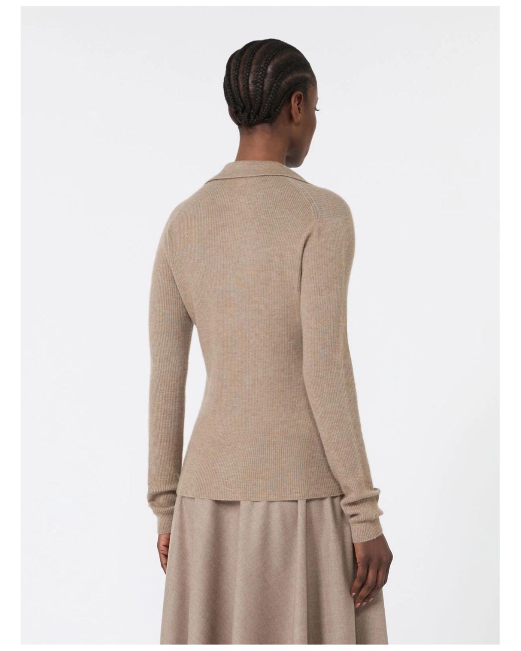 Max Mara Natural Mxmangel Polo Sweater